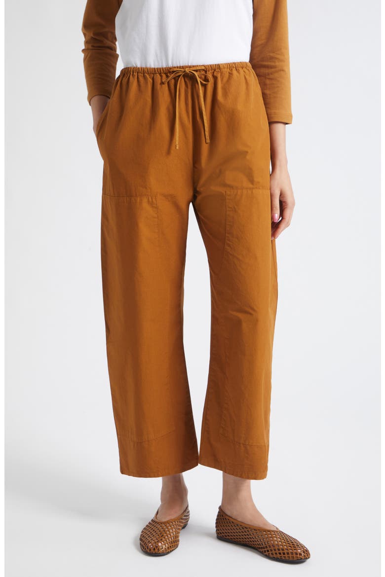 Kyoto Cotton Drawstring Utility Crop Pants