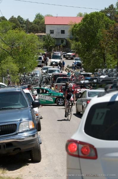 The finishing town of Pinos Altos was not built to handle this much traffic!
