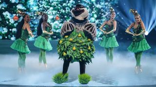 Partridge (In a Pear Treet) on stage during the Masked Singer UK Christmas Special 2023