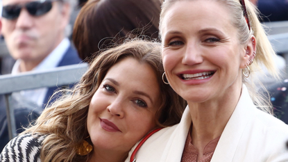 Drew Barrymore and Cameron Diaz attend a ceremony honoring Lucy Liu With Star On The Hollywood Walk Of Fame on May 01, 2019 in Hollywood, California