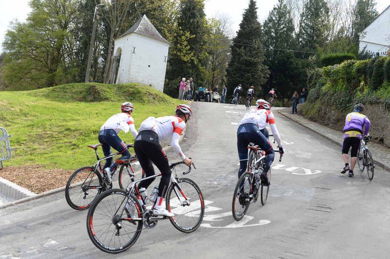IAM Cycling was one of may teams out on the Mur
