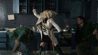 Charlize Theron fighting in Atomic Blonde