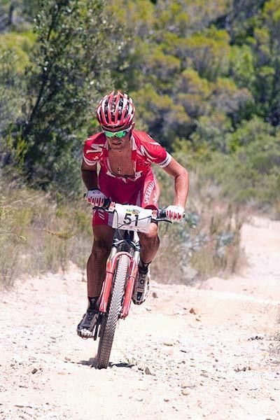 Burry Stander on his way to a victory