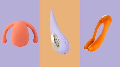 A selection of the best lesbian sex toys reviewed in 2025, including vibrators from Lelo, Dame, and Satisfyer