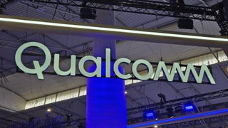 The Qualcomm logo at MWC 2024
