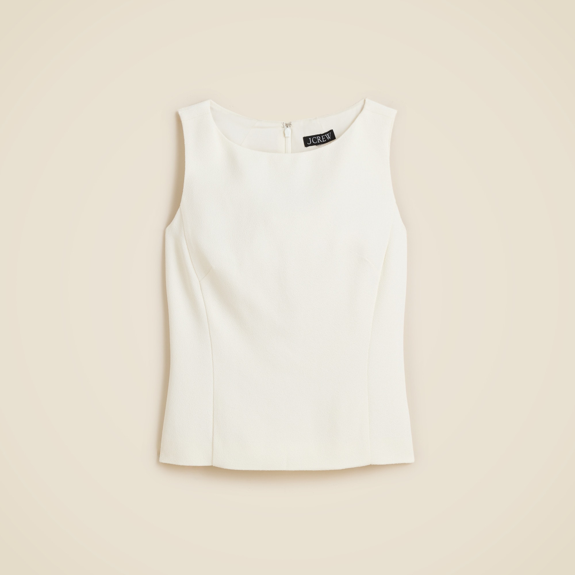 Seamed Shell Top in Boucl&amp;eacute;