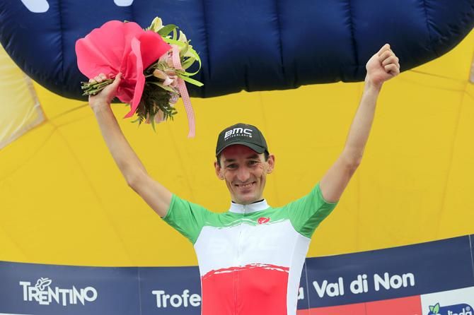 Marco Pinotti (BMC) celebrates his sixth career title