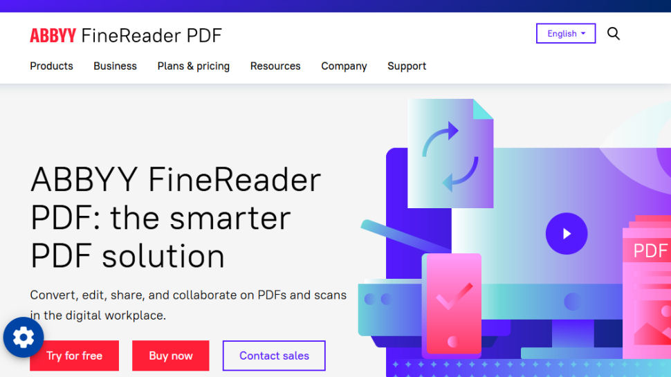 Abbyy FineReader website screenshot (June 2025)