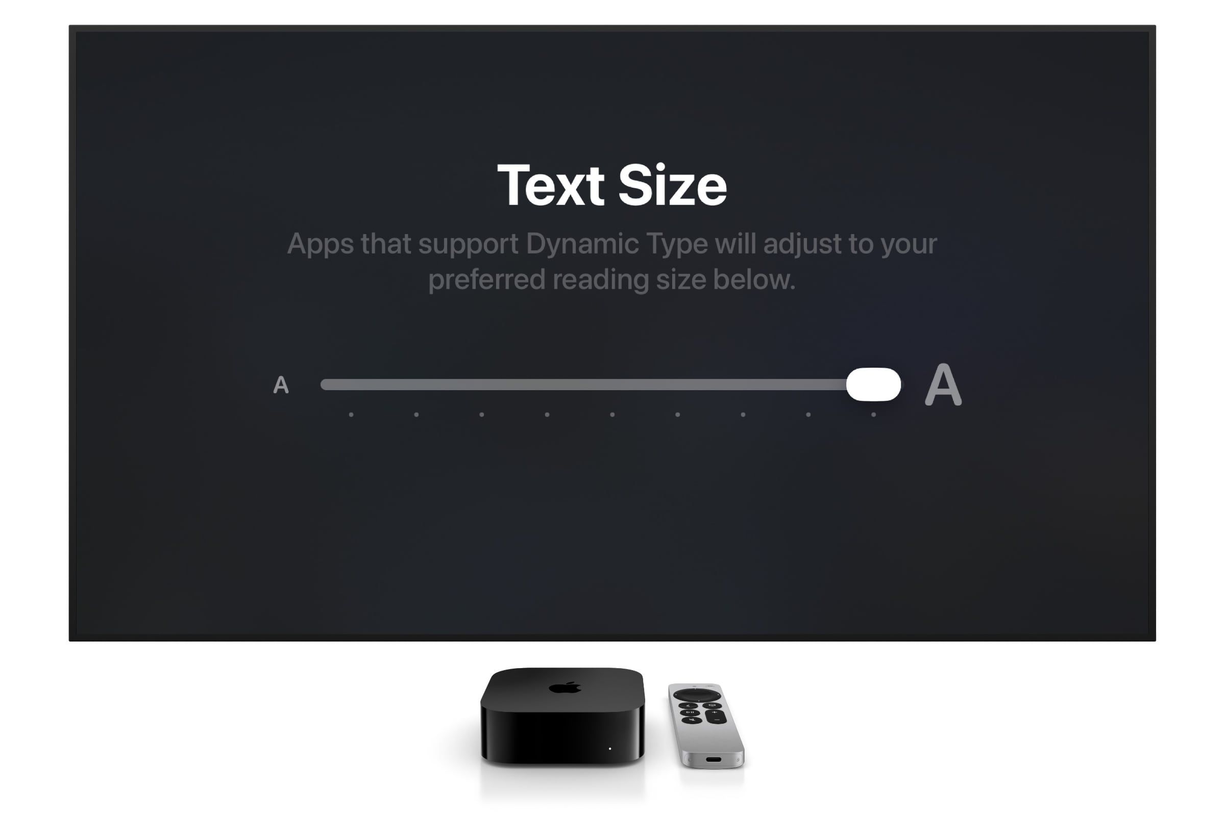 تقدم Apple ميزات إمكانية الوصول المفيدة في tvOS 27 لـ Apple TV 4K والتي ستجذب الجميع، بما في ذلك النص الأكبر حجمًا والترجمات المصاحبة التي يتم إنشاؤها تلقائيًا، لكن بعض تطبيقات البث الرئيسية لا تستخدم تقنية التطبيقات الخاصة بشركة Apple والتي تسمح لها بذلك.