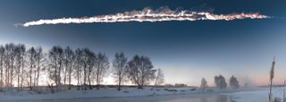 Chelyabinsk Meteor Soars