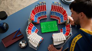 Lego Camp Nou set broken apart