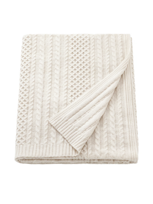 S&Ouml;rbyskogen Throw - Off-White 51x67 "