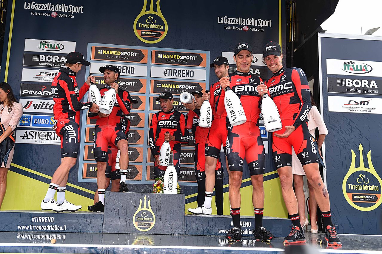 BMC Racing on the Tirreno-Adriatico podium