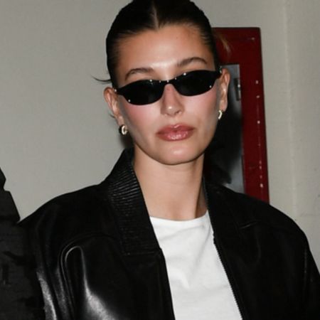 hailey Bieber wearing sunglasses