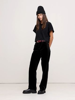 The Slouchy Straight Corduroy Pant