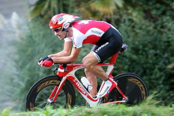 Re-crowned World time trial champion Fabian Cancellara (Switzerland)