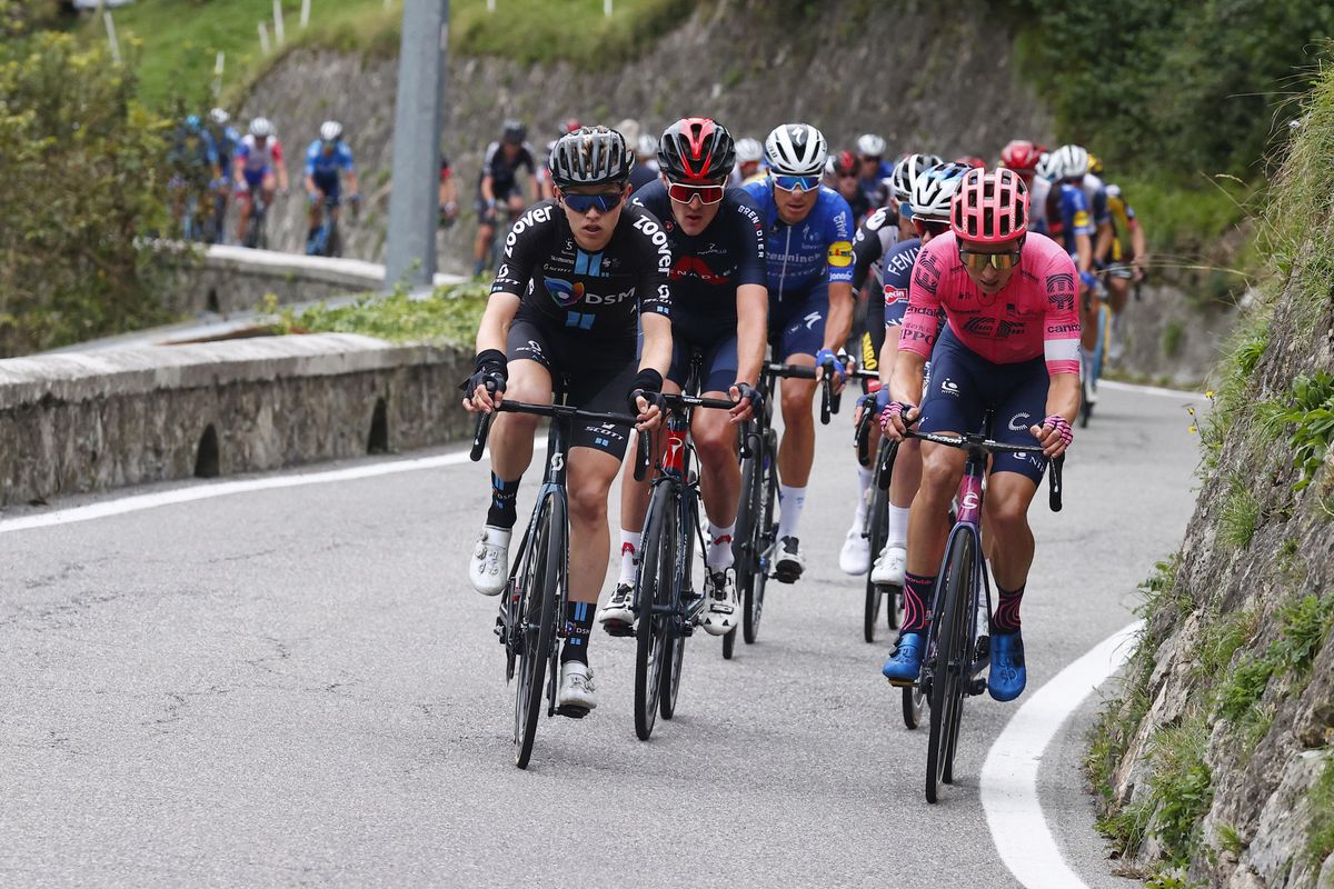 Il Lombardia 2021 115th Edition Como Bergamo 239 km 09102021 Neilson Powless USA EF Education Nippo Michael Storer AUS Team DSM photo Luca BettiniBettiniPhoto2021