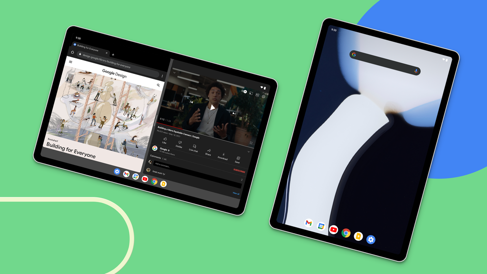 android 12l announcement blog post showing tablet and foldable