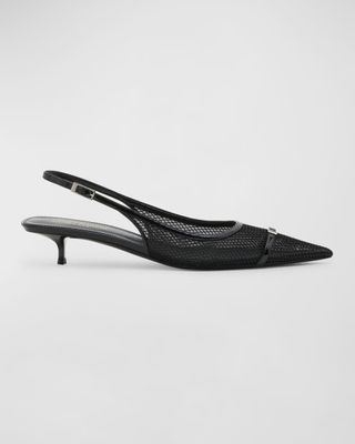 Oxalis Slingback-Pumpe mit Netzschnalle