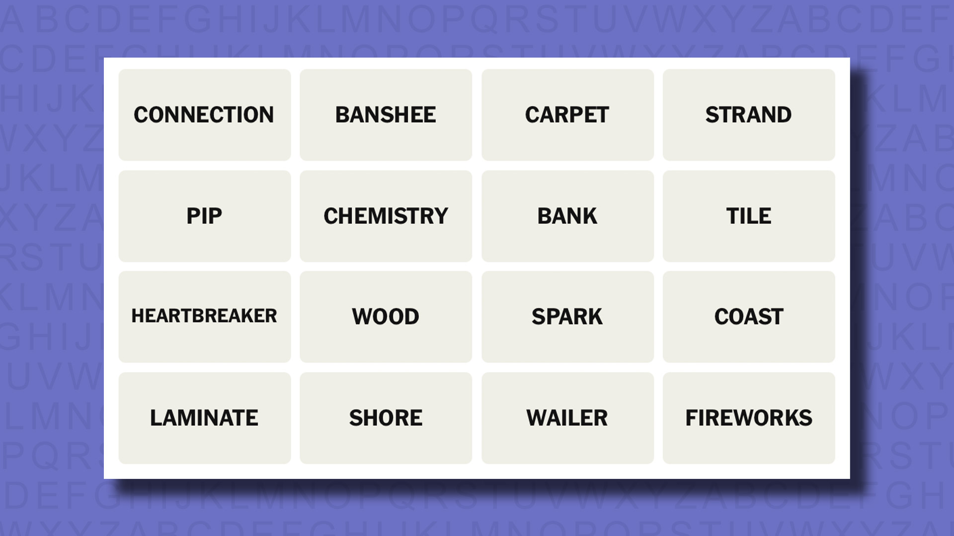 NYT Connections hints for game 827 on a purple background