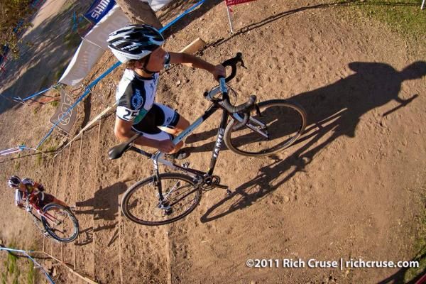 Ben Bertiger (The TEAM SoCalCross) on the stairs.