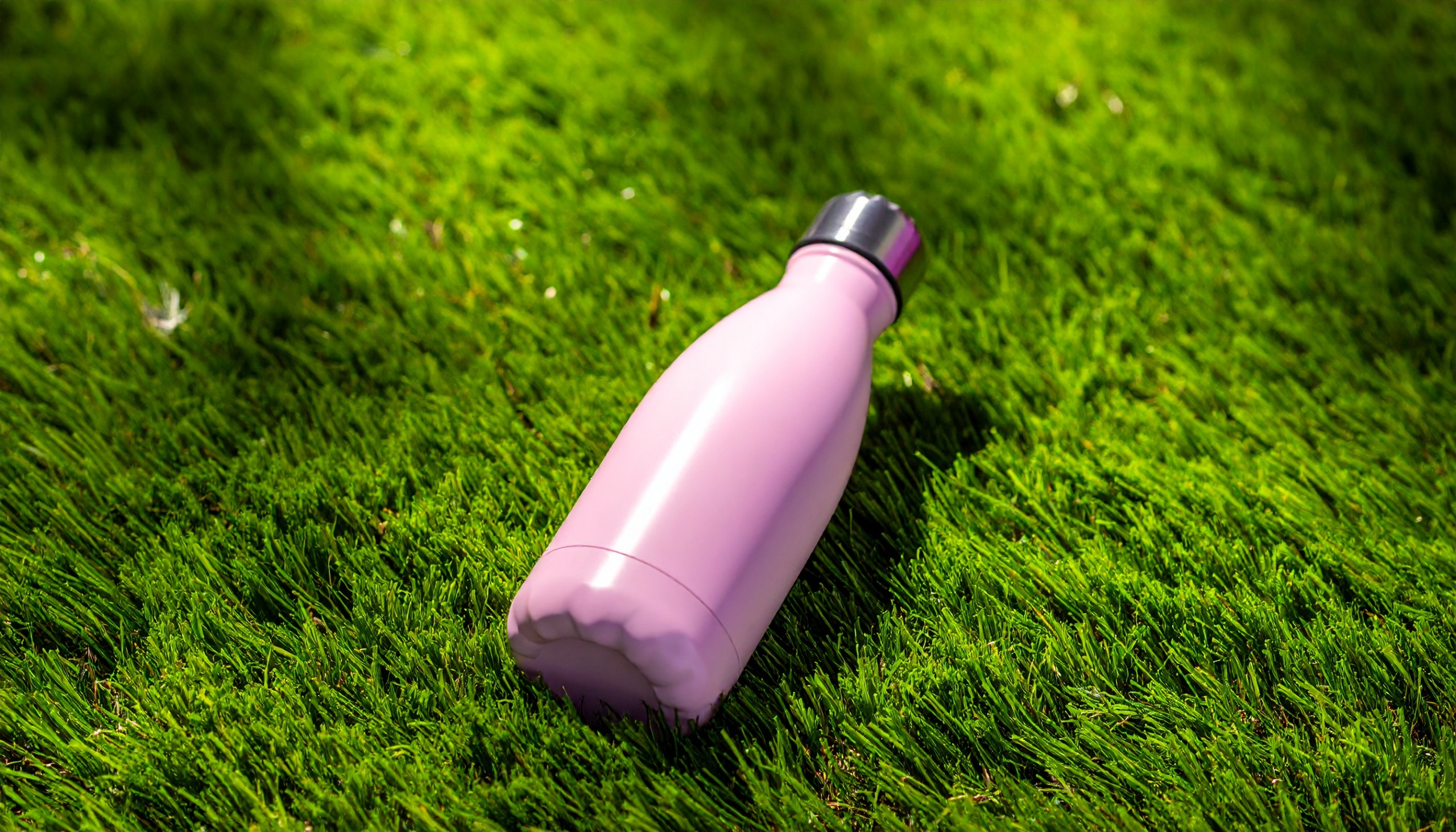Water bottle product 'photograph' created using Adobe Firefly image generator