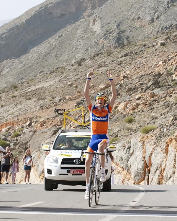 Robert Gesink (Rabobank) dedicated the win to his father.