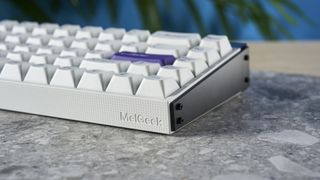 A MelGeek MADE68 wireless keyboard with Hall Effect magnetic switches