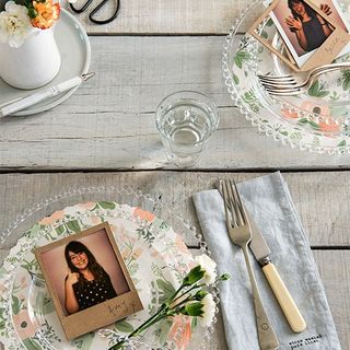 polaroid place setting from ideal home