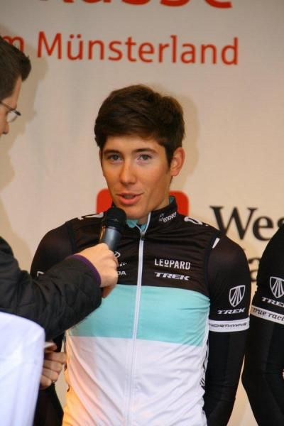 A young rider from Team Leopard-Trek Continental
