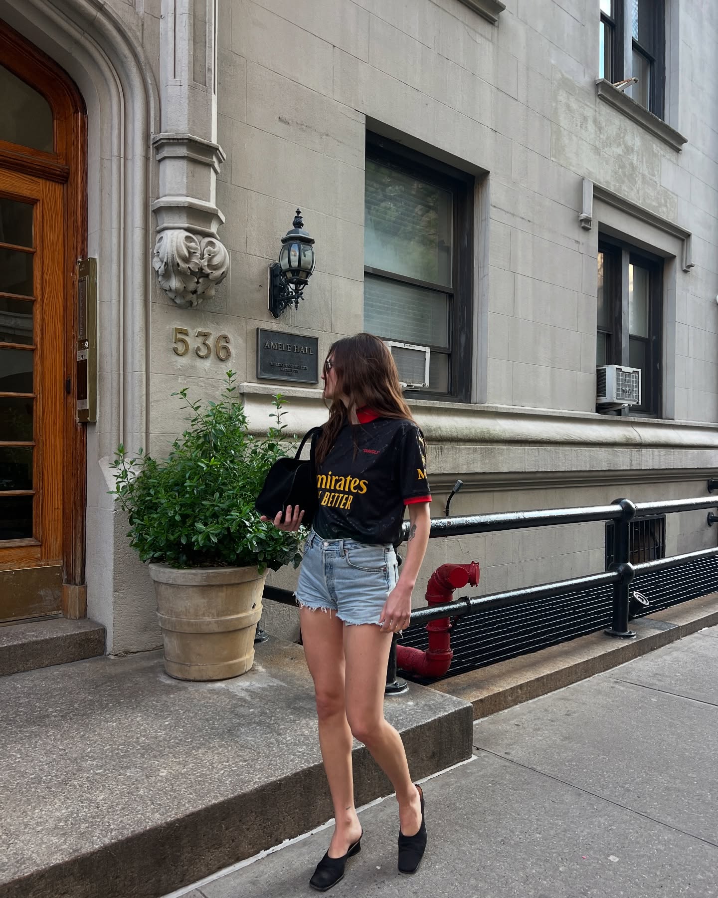 eliza huber wearing a sports jersey