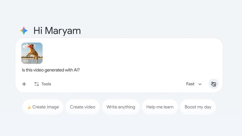 The Gemini AI video detection feature.