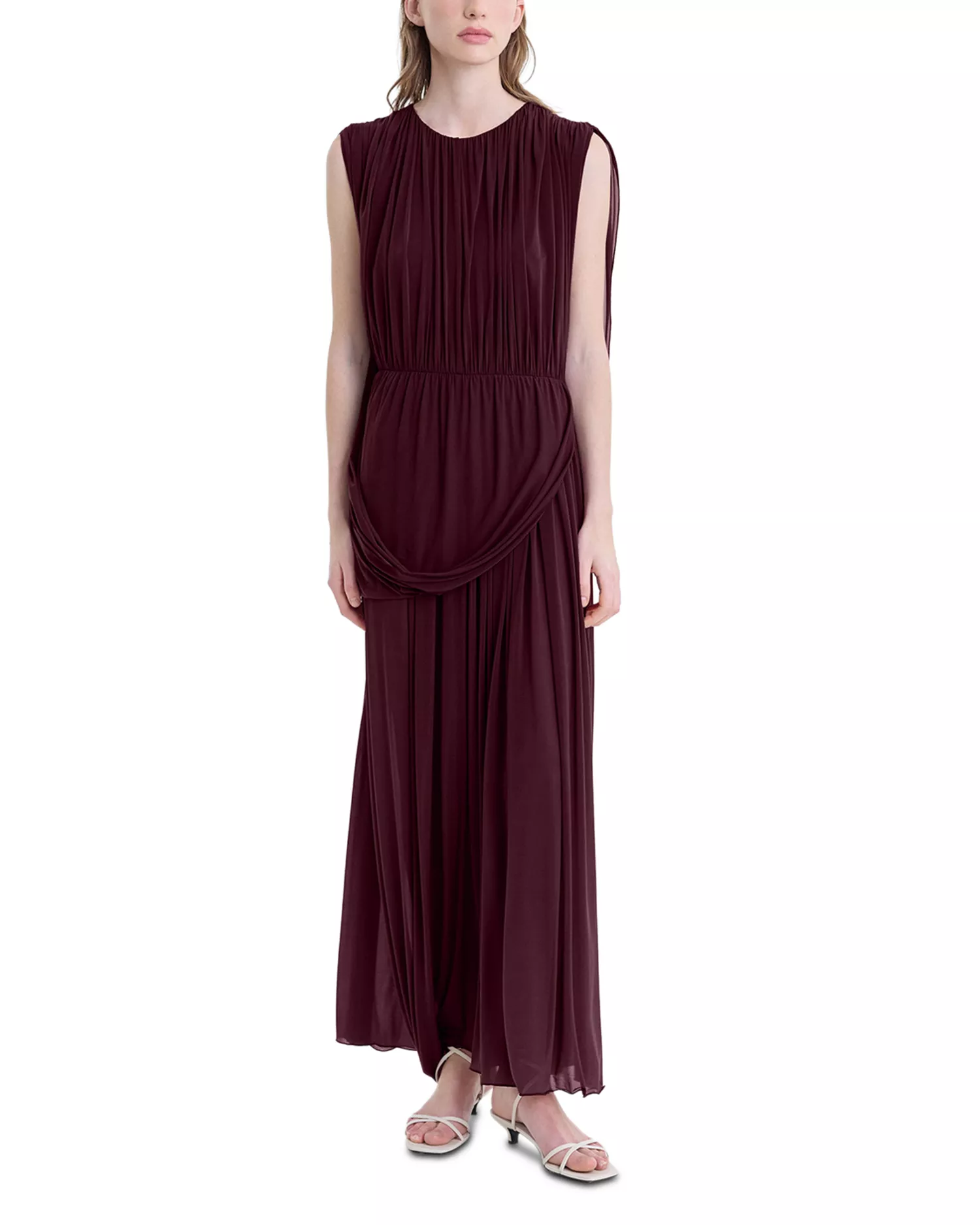 FFORME, Kahlo Asymmetric Draped Loop Jersey Dress