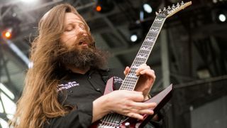 Oli Herbert of All That Remains performs during 2013 Rock On The Range at Columbus Crew Stadium on May 18, 2013 in Columbus, Ohio.