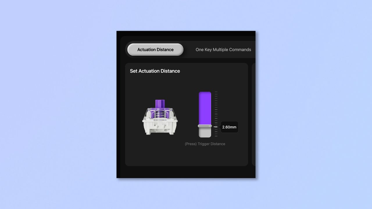 A screenshot showing the Keychron Q16 HE 8K being customized in the Keychron Launcher web app.