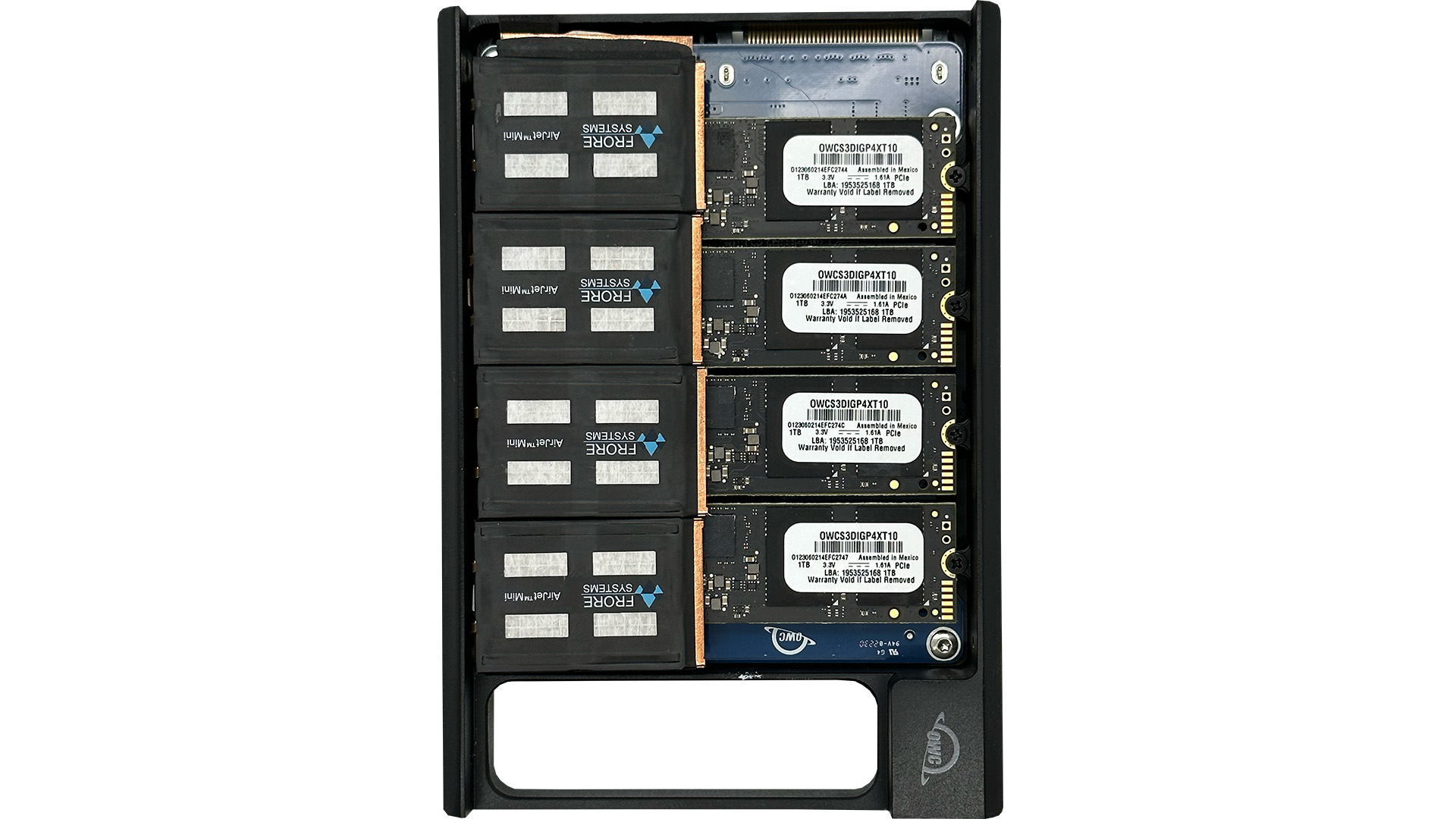 OWC Kompaktes 64-TB-SSD-Speichergerät mit AirJet