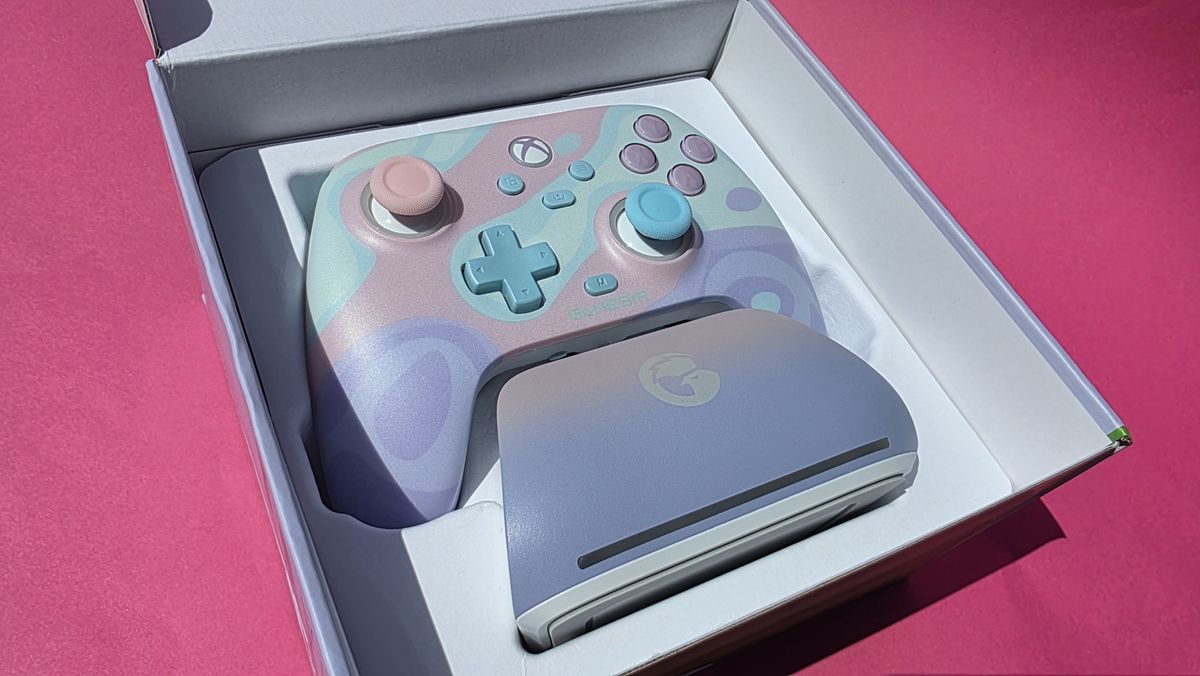 Pastel colored game controller
