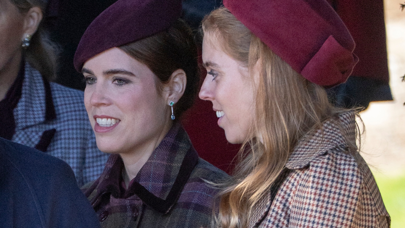 Princess Beatrice and Princess Eugenie attend the Christmas Morning Service at St Mary Magdalene Church on December 25, 2025