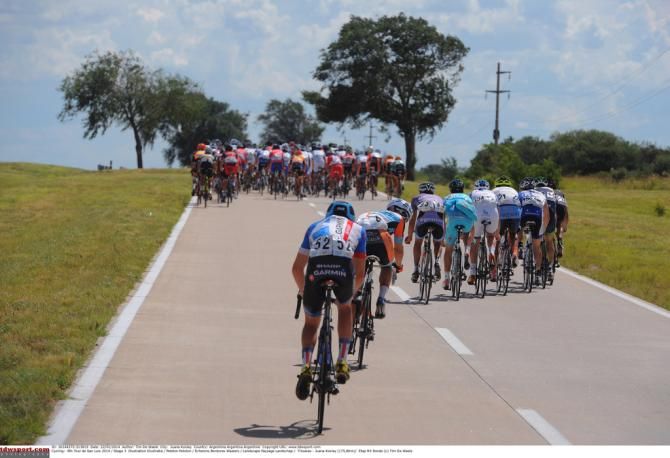 The echelons of the day's stage