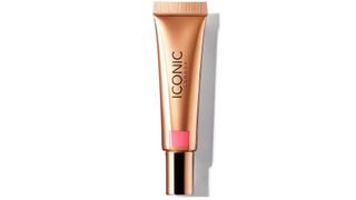Iconic London liquid blusher in gold packaging tube, picked by us as one of the best blusher options for illuminated glow