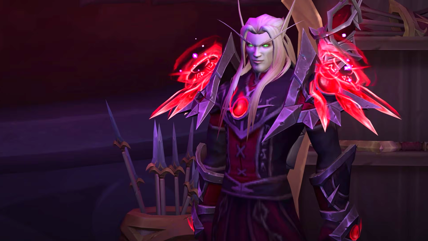 A blood elf stands ready to give you a Prey assignment in World of Warcraft: Midnight.
