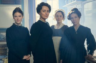 Miss Austen on BBC1 stars (from left) Rose Leslie (Isabella Fowle), Keeley Hawes (Cassandra Austen), Mirren Mack (Dinah) and Jessica Hynes (Mary Austen).