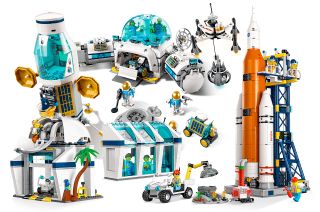 Lego's new Rocket Launch Center and Lunar Research Base toy sets are inspired by NASA's Artemis program, including the Space Launch System (SLS) rocket and lunar base camp.