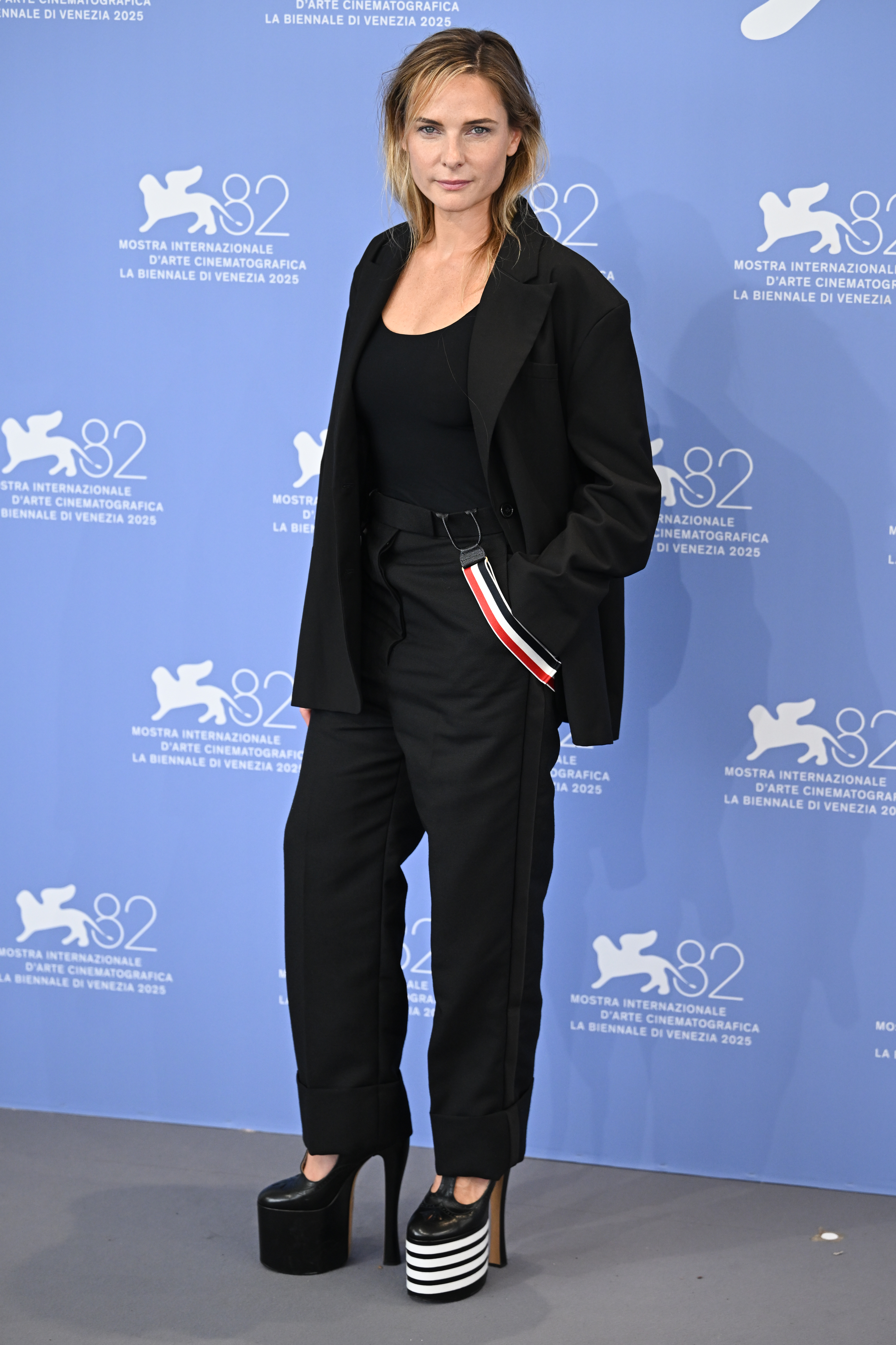 celebrities on the red carpet at venice film festival