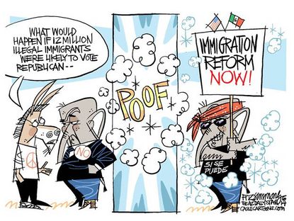 Political cartoon GOP immigration reform