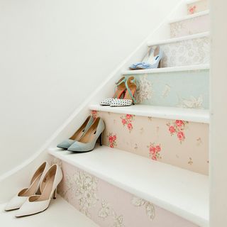 shoes on staircase