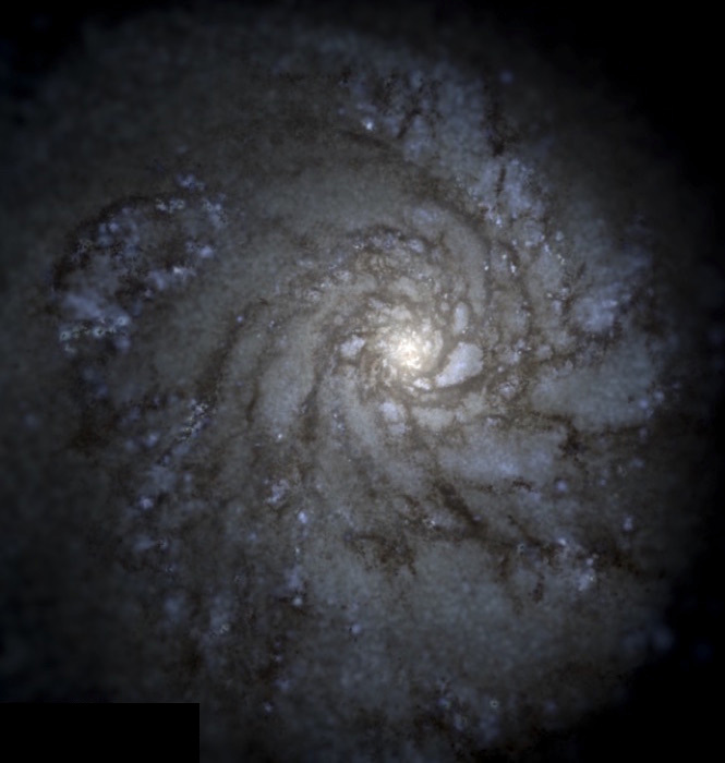 Milky Way Galaxy Supercomputer Simulation