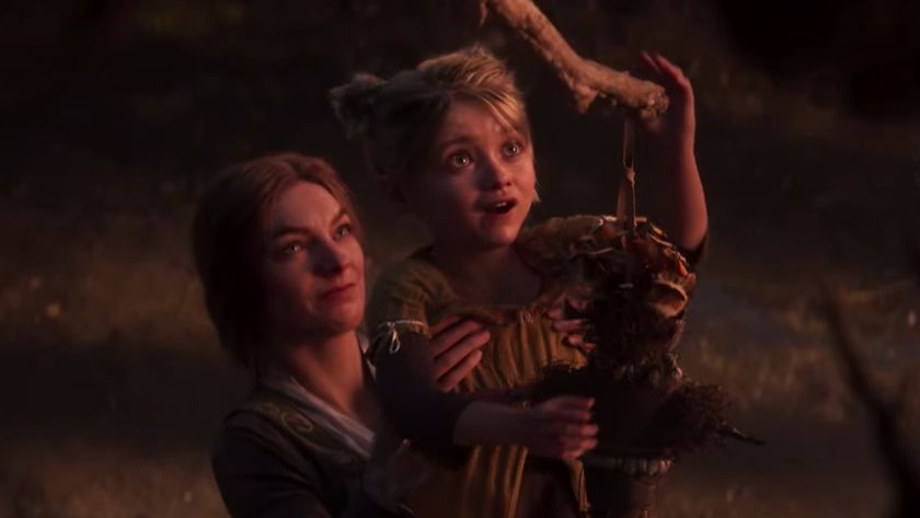 Screenshot of mother and daughter from new Divinity game trailer
