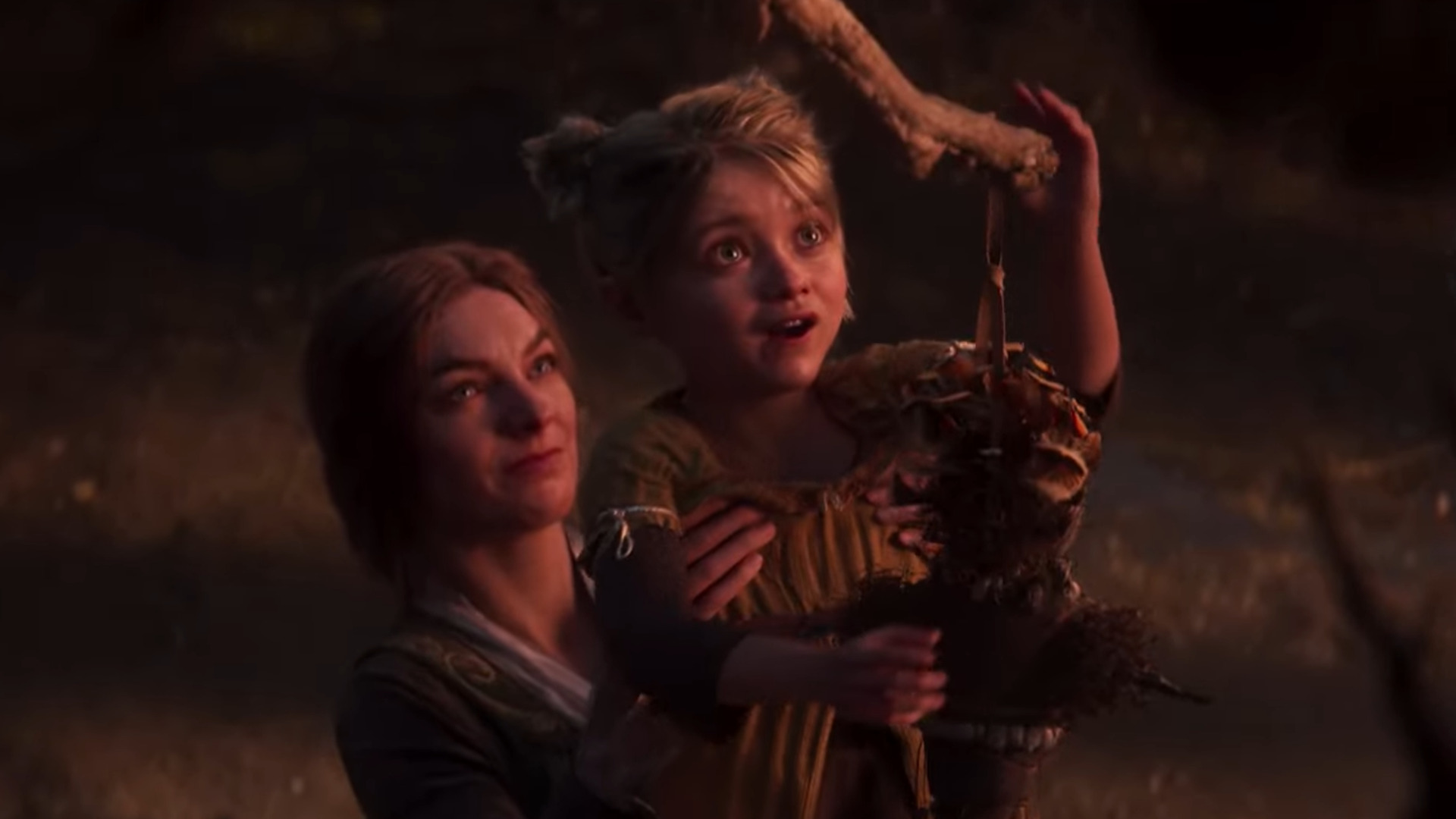 Screenshot of mother and daughter from new Divinity game trailer