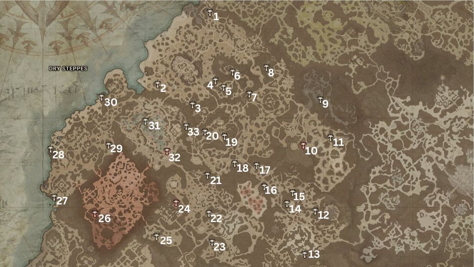 Diablo 4 All Altar of Lilith locations, statue maps, and fastest